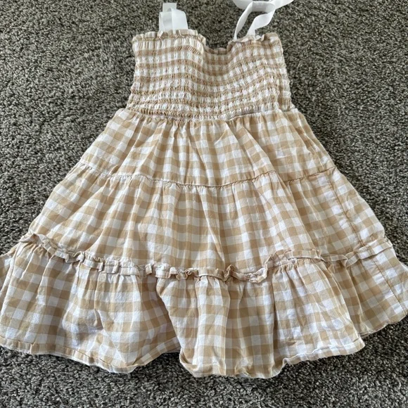Janie and Jack THE GINGHAM SMOCKED SUNDRESS 2T - Picture 3 of 7